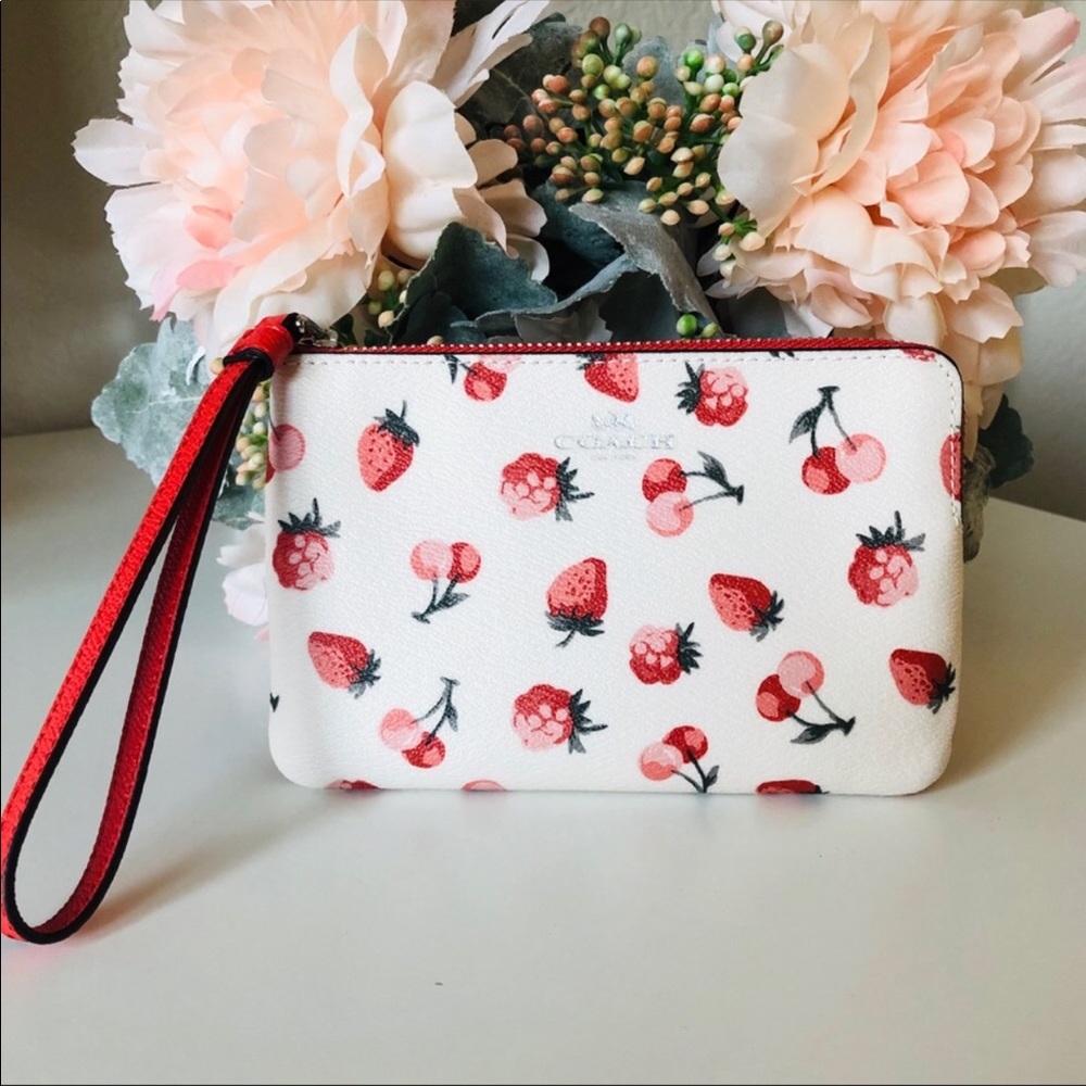 Coach fruit wristlet